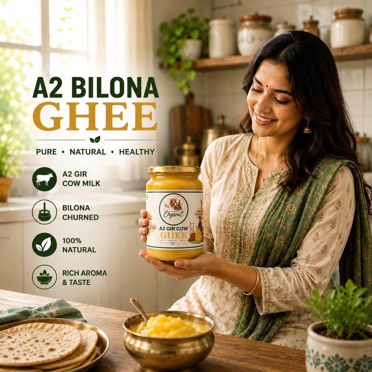 A2 Gir Cow Ghee 500ml