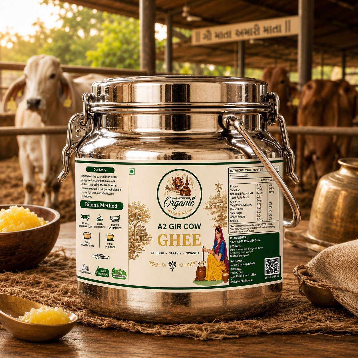 A2 Gir Cow Ghee 5 litter
