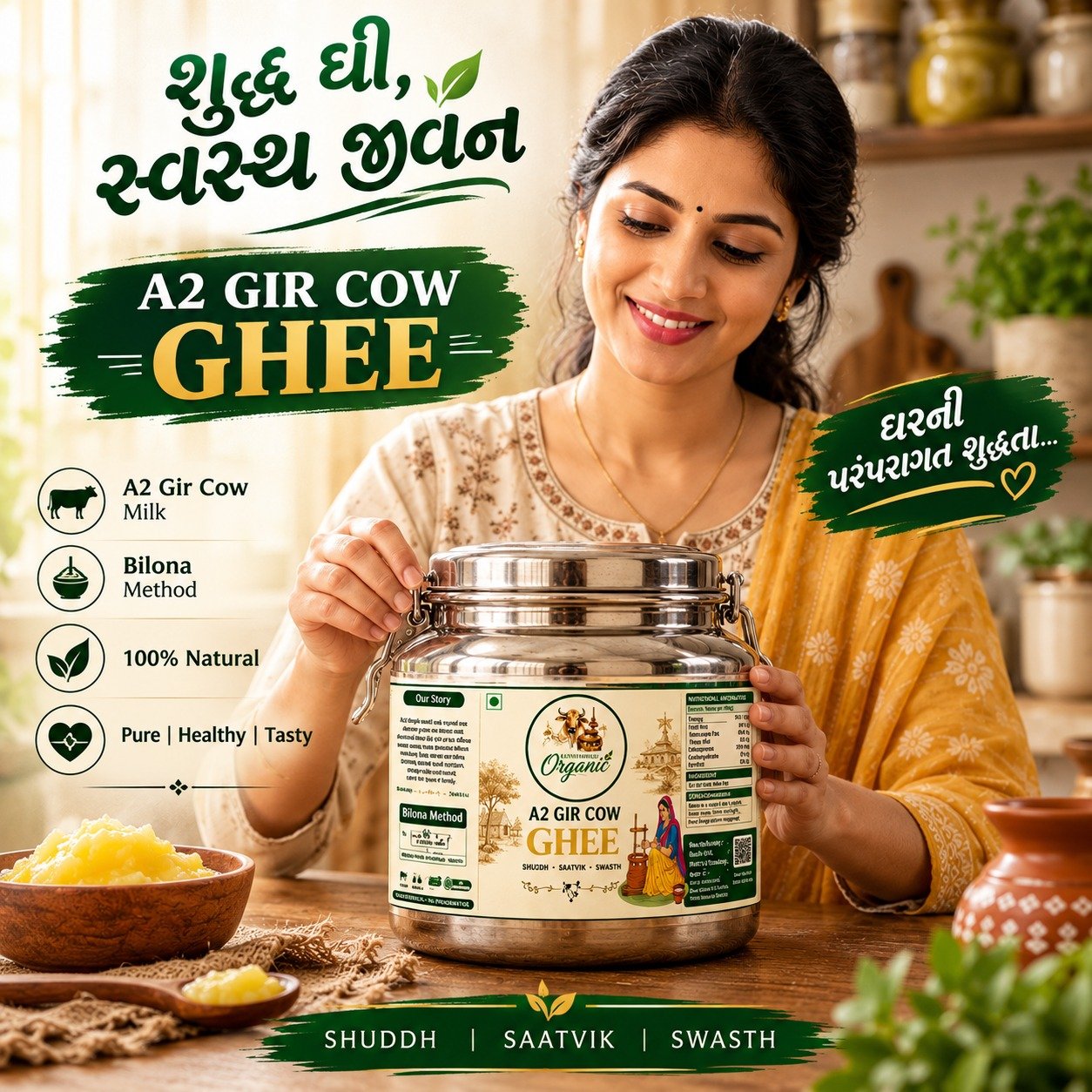 A2 Gir Cow Ghee 5 litter