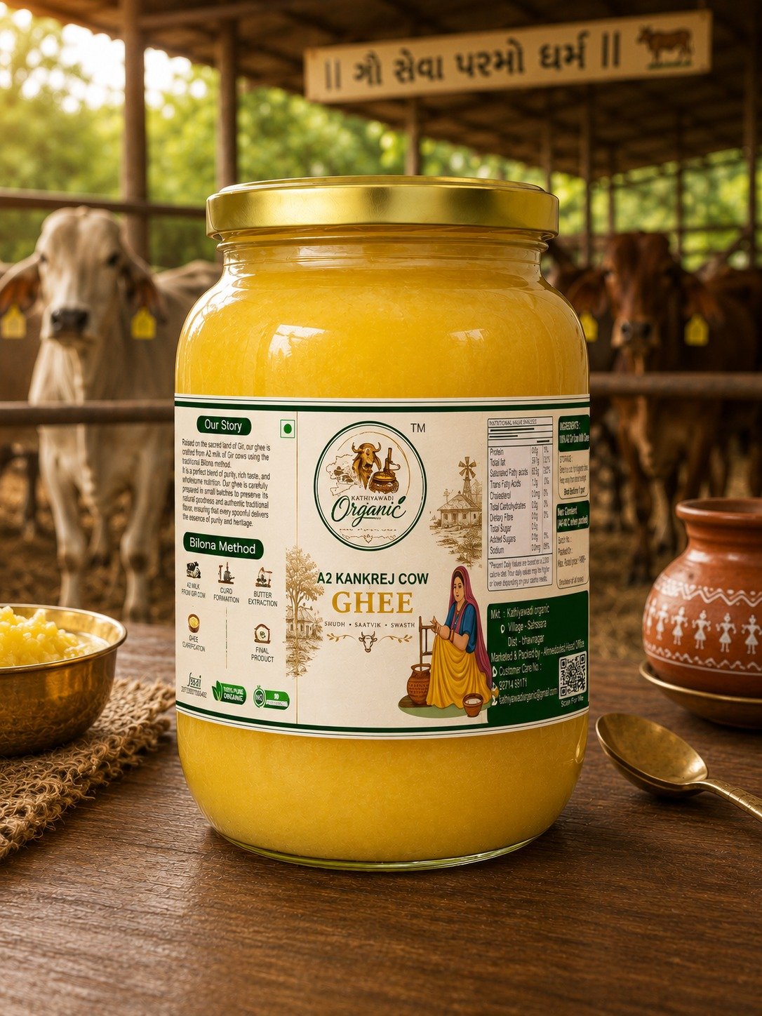 A2 Kankrej Cow Ghee 200ml