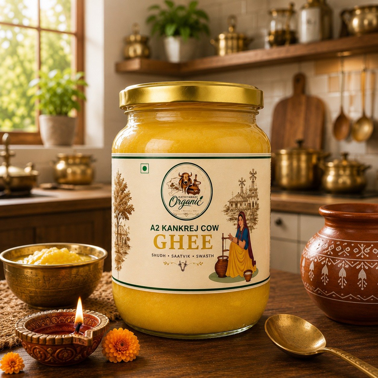 A2 Kankrej Cow Ghee 1 litter